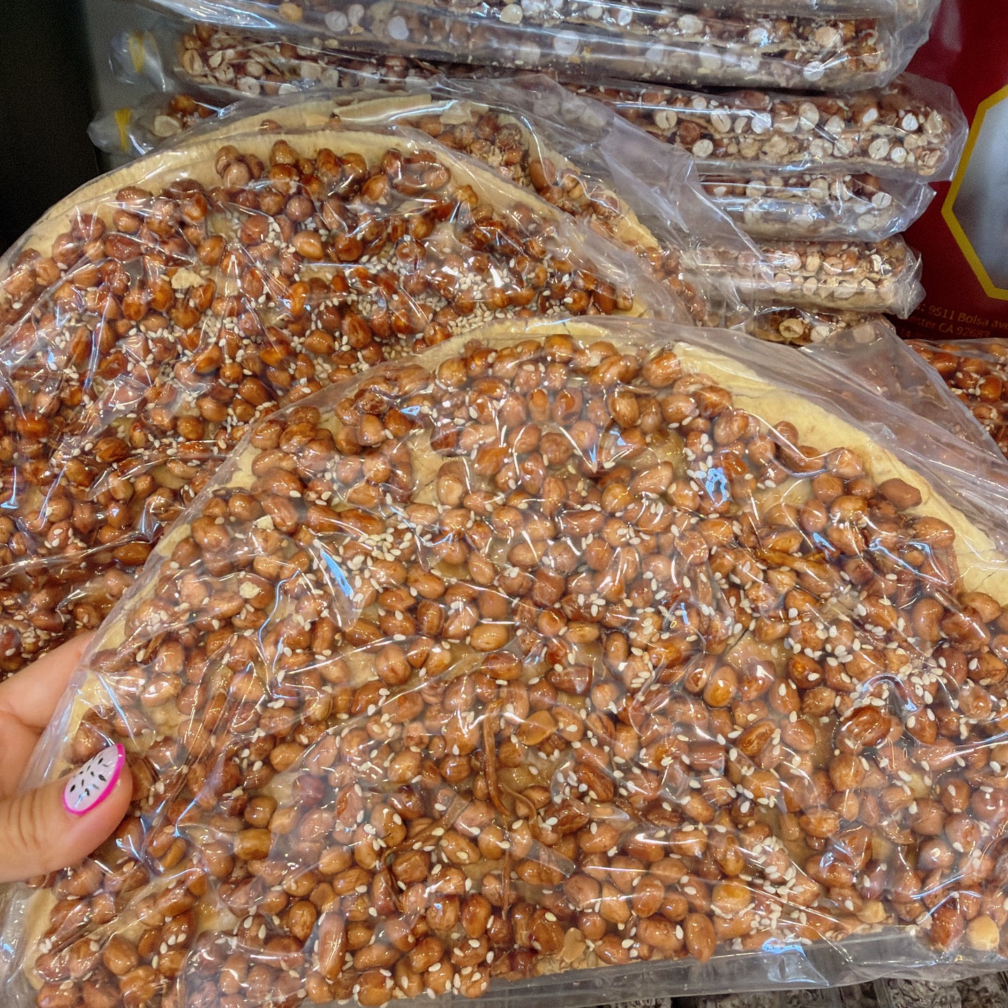 E69: Rice Cracked with Ginger Peanut- Bánh Tráng Giòn Đậu Phộng Gừng ( Cu Đơ )