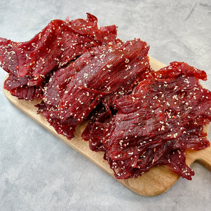 A04-BBQ Sesame Fruit Favor - Khô Bò BBQ Mè Ướp Nước Trái Cây (Ăn Gỏi Đu Đủ).