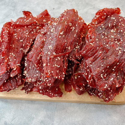 A04-BBQ Sesame Fruit Favor - Khô Bò BBQ Mè Ướp Nước Trái Cây (Ăn Gỏi Đu Đủ).