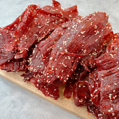 A04-BBQ Sesame Fruit Favor - Khô Bò BBQ Mè Ướp Nước Trái Cây (Ăn Gỏi Đu Đủ).