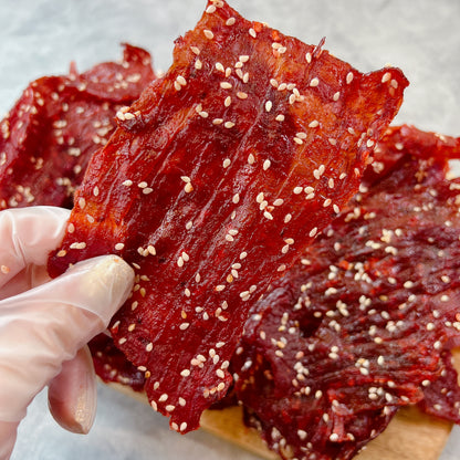 A04-BBQ Sesame Fruit Favor - Khô Bò BBQ Mè Ướp Nước Trái Cây (Ăn Gỏi Đu Đủ).